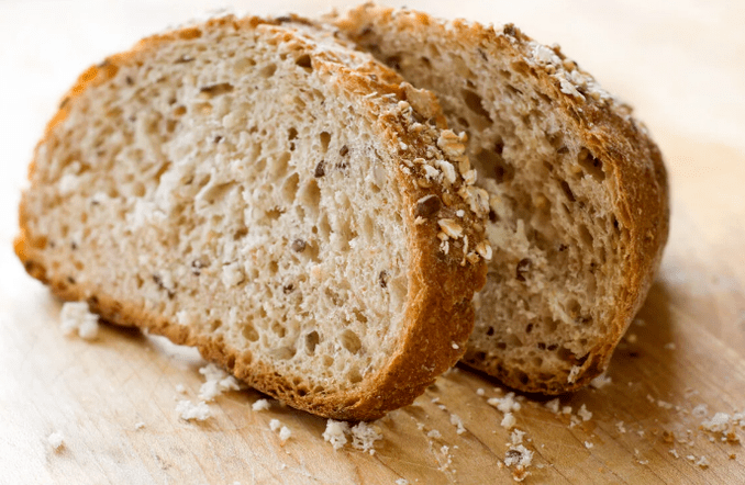 Pain blanc avec son